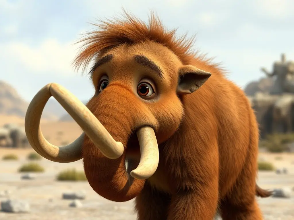 Brzoskwinka z Epoki Lodowcowej jako młoda mamucica