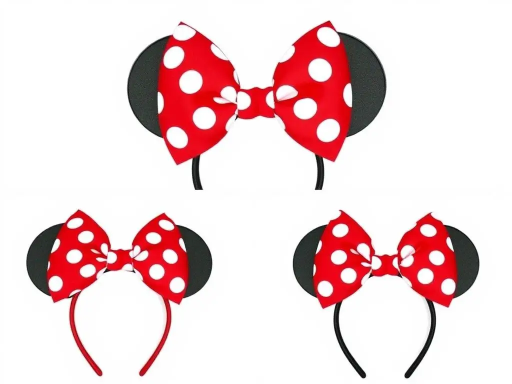 Czerwona kokarda do stroju Minnie Mouse