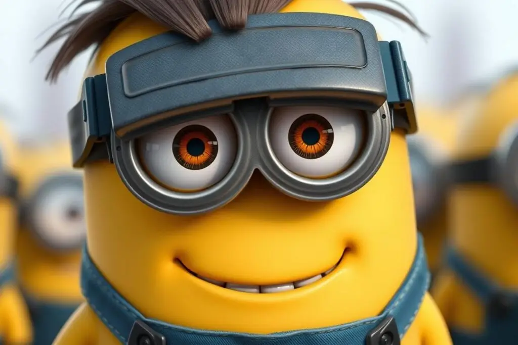 Dave minionek - minionek z dwojgiem oczu i włosami zaczesanymi na boki Dave minionek - minionek z dwojgiem oczu i włosami zaczesanymi na boki