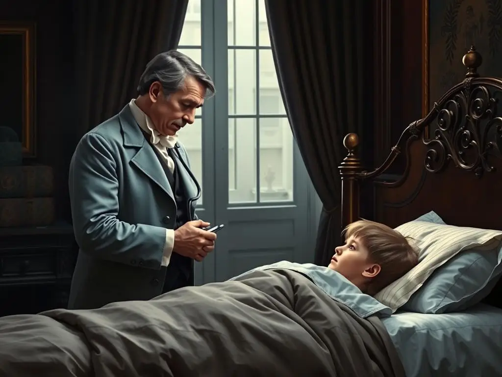 Dr Craven z Tajemniczego ogrodu badający Colina