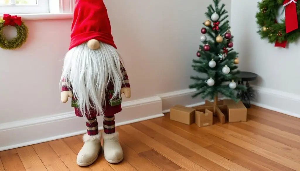 Duży stojący skrzat skandynawski z nogami