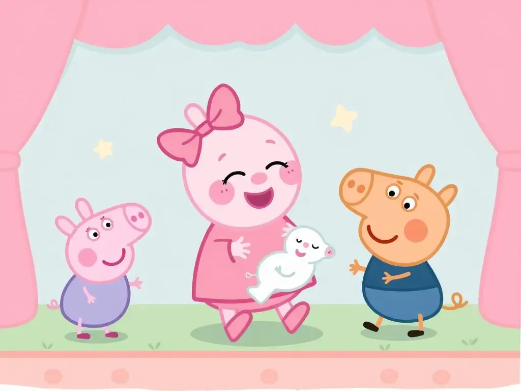 Evie - najmłodsza postać z Świnki Peppy