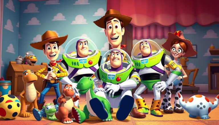 Główne postacie z Toy Story - Chudy, Buzz Astral i inne zabawki