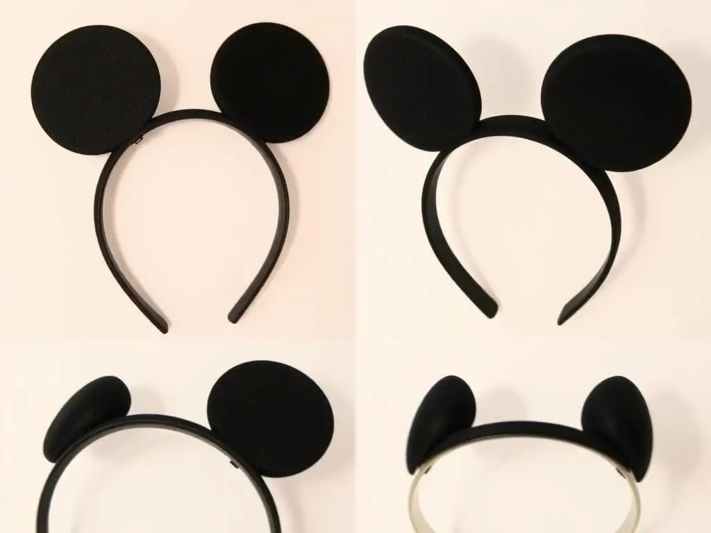 Gotowe uszy Myszki Miki na opasce