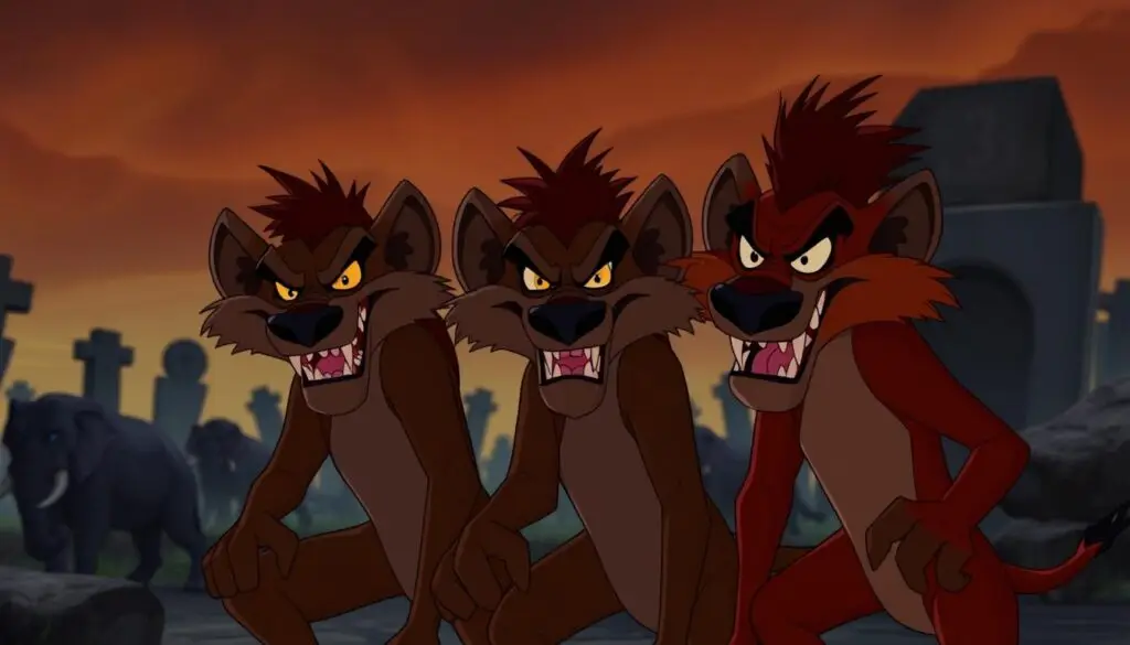 Hieny z filmu Król Lew - Shenzi, Banzai i Ed