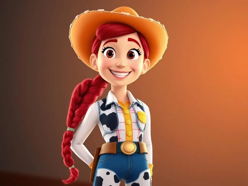 Jessie - ruda kowbojka z Toy Story w charakterystycznym stroju