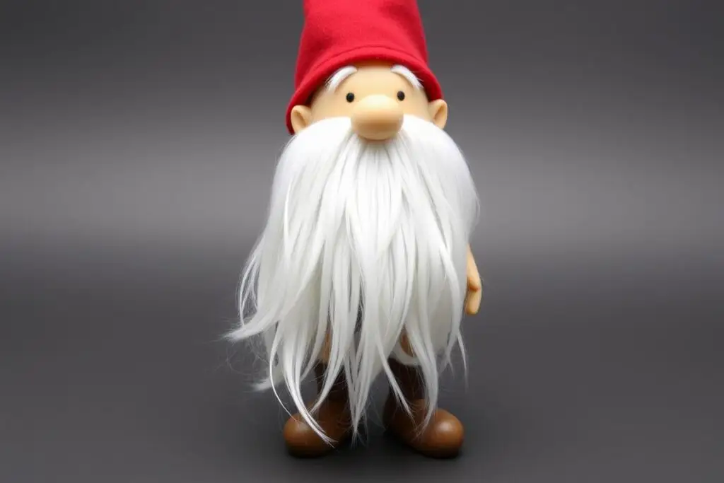 Kompletowanie stojącego skrzata - dodawanie brody i czapki