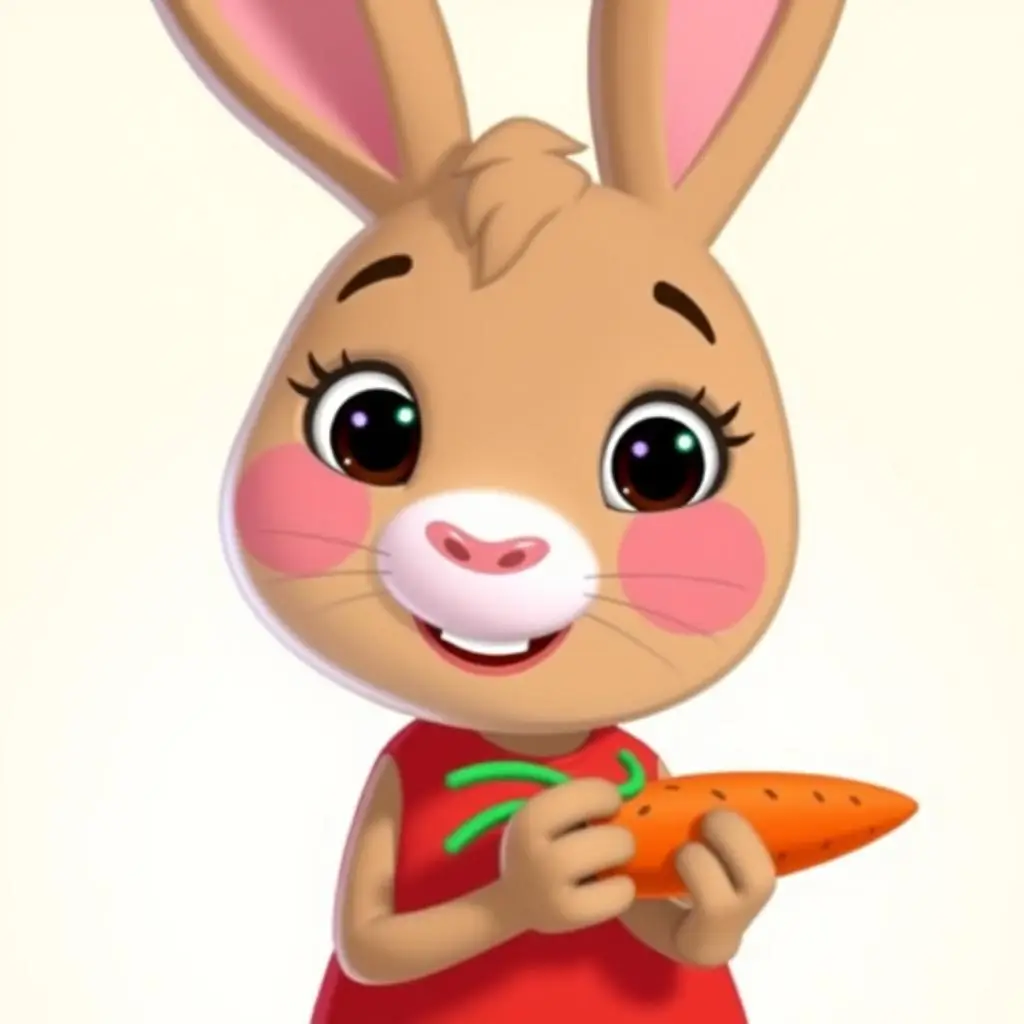 Króliczka Rebecca z marchewką