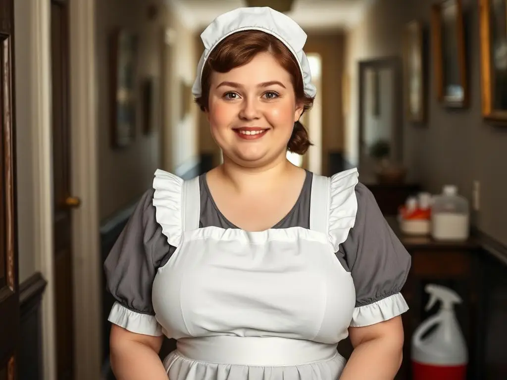 Martha Sowerby z Tajemniczego ogrodu w stroju służącej