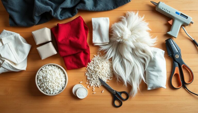 Materiały potrzebne do zrobienia dużego skrzata skandynawskiego