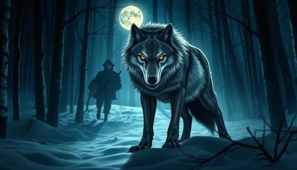 Maugrim - groźny wilk i kapitan tajnej policji Białej Czarownicy z opowieści z narnii