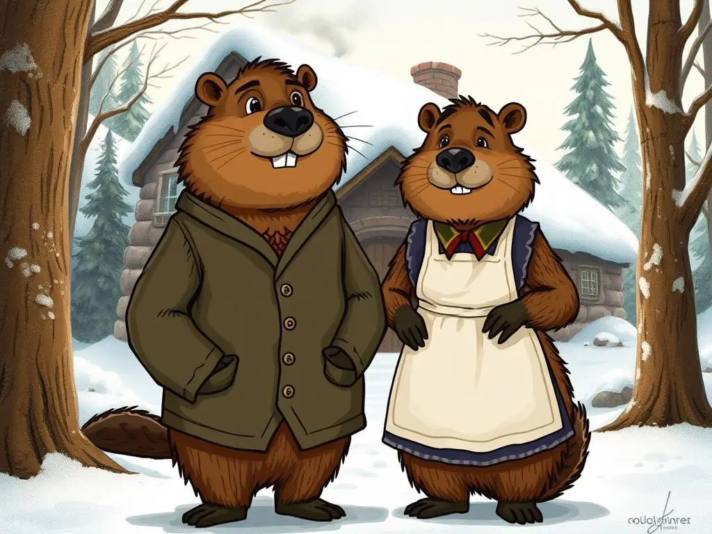 Państwo Bobrowie - pomocnicy rodzeństwa Pevensie z opowieści z narnii