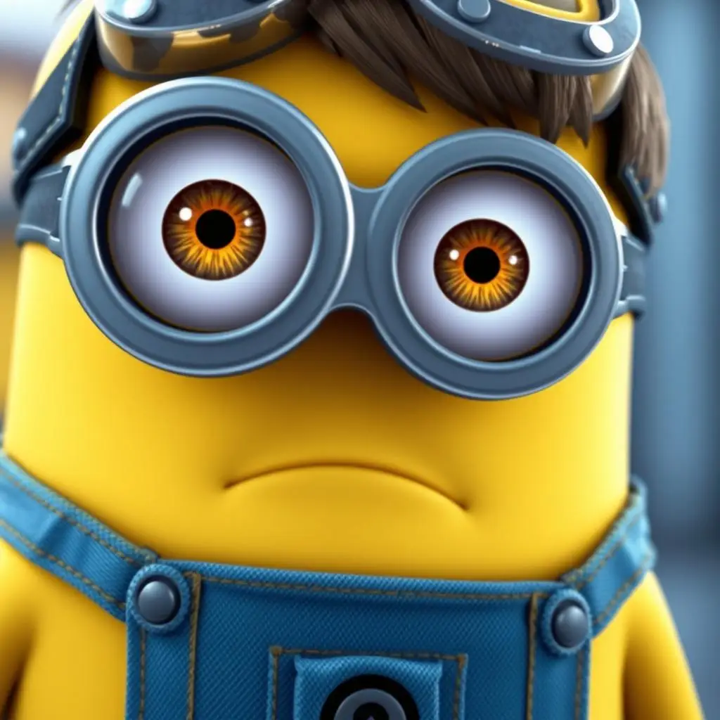 Phil minionek - minionek z dwojgiem oczu i krótkimi włosami