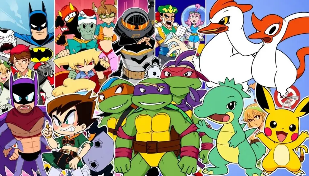 Popularne postacie z zagranicznych bajek lat 90