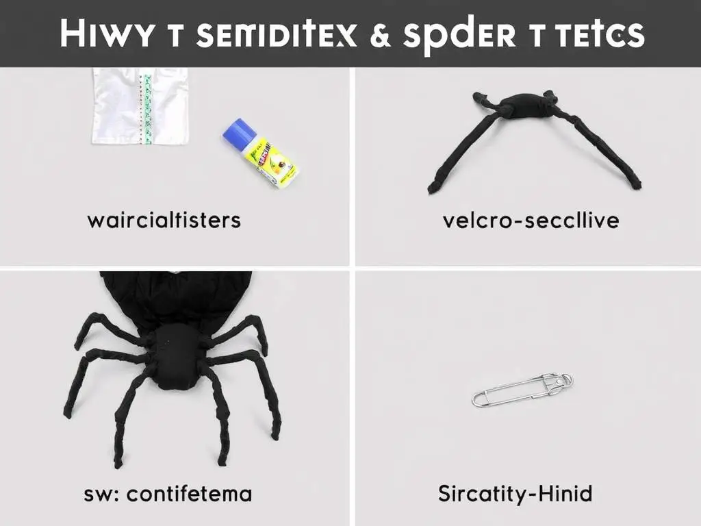 Porównanie różnych metod mocowania nóg pająka