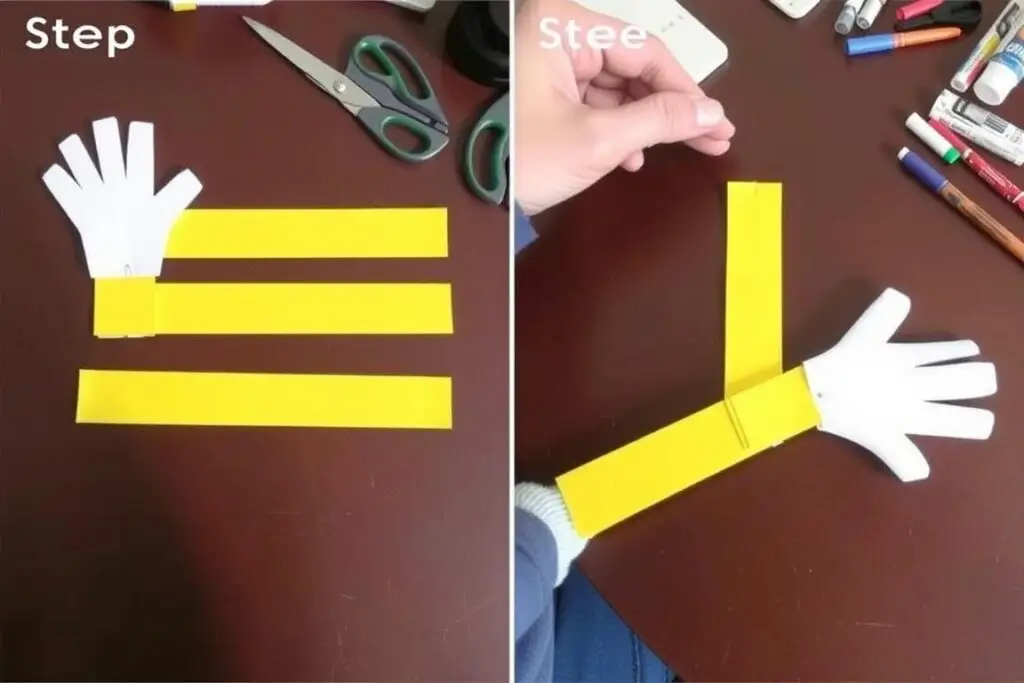 Proces tworzenia rąk i rękawiczek do stroju SpongeBoba