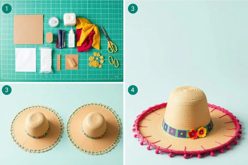 Proces tworzenia sombrero meksykańskiego krok po kroku Proces tworzenia sombrero meksykańskiego krok po kroku