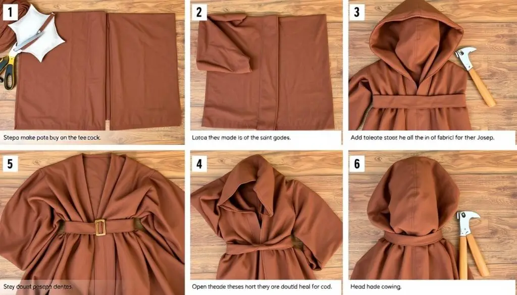 Proces tworzenia stroju św. Józefa z brązowego materiału