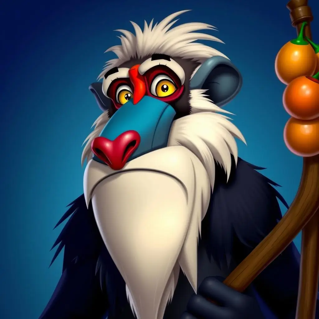 Rafiki - mandryl szaman z filmu Król Lew