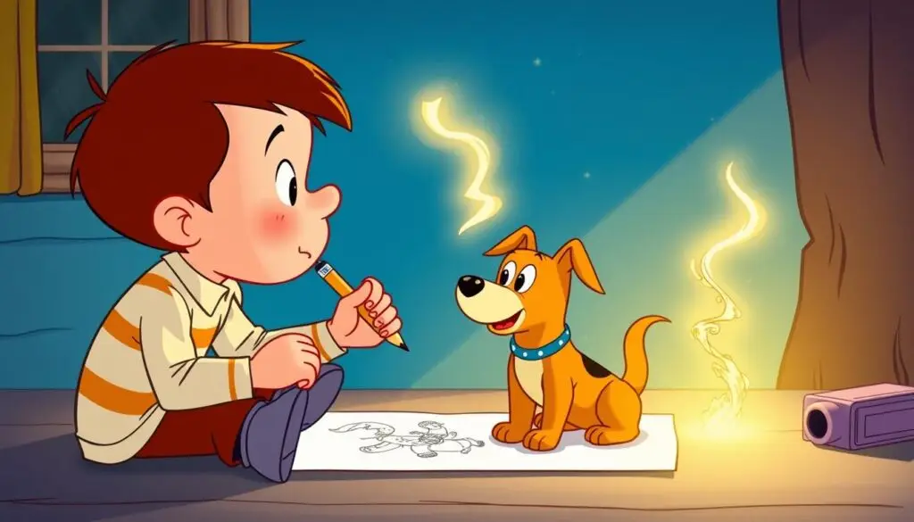 Scena z bajki Zaczarowany ołówek