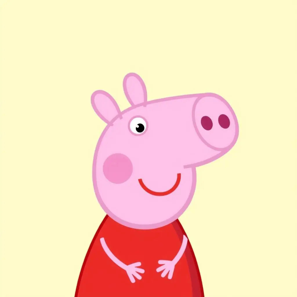 Świnka Peppa w czerwonej sukience