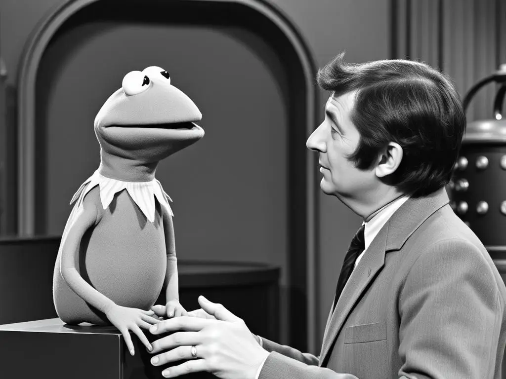 Wczesna wersja Kermita żaby z programu Sam and Friends