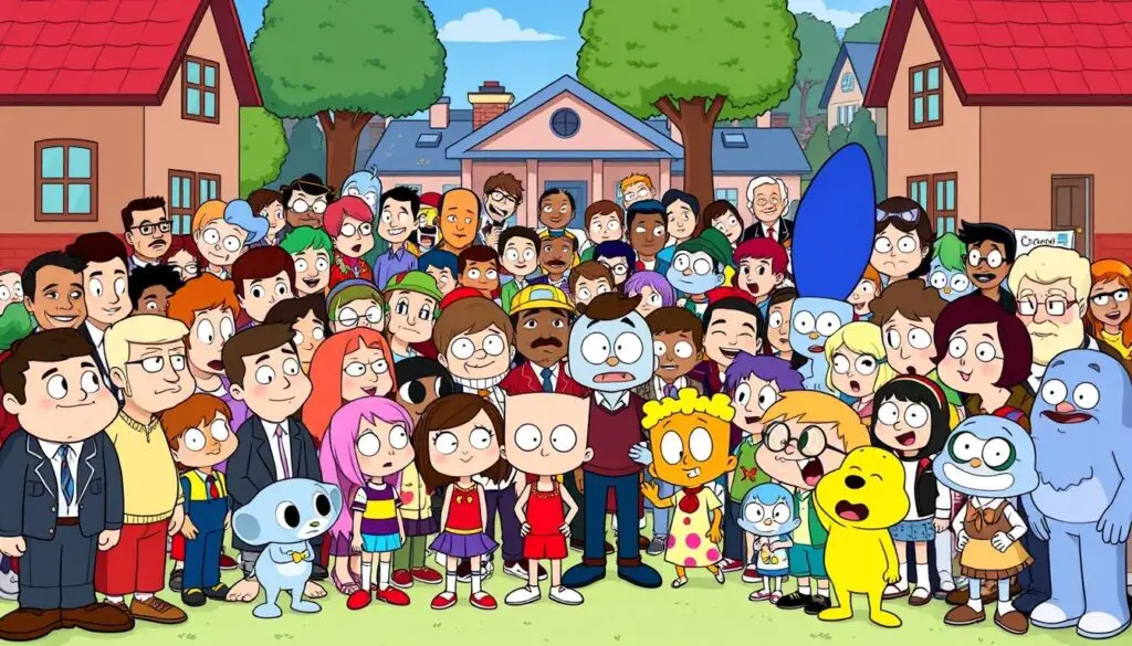 Wszystkie postacie z Niesamowitego Świata Gumballa razem