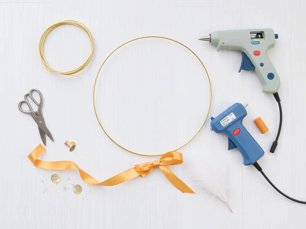 Materiały potrzebne do zrobienia aureoli anioła z drucika Materiały potrzebne do zrobienia aureoli anioła z drucika