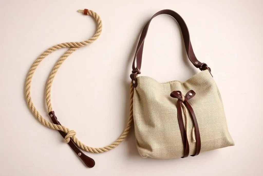 Pas i torba pasterska wykonane z naturalnych materiałów