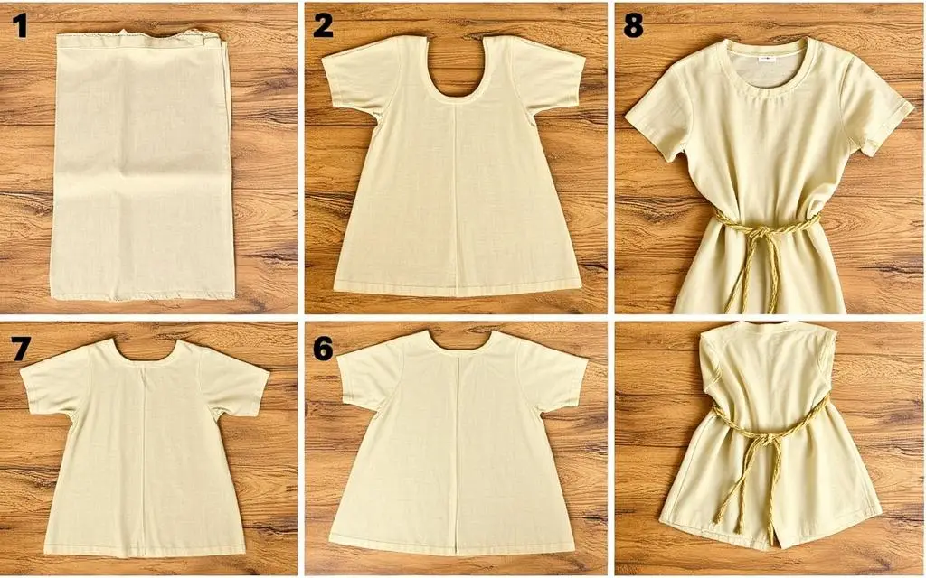 Proces szycia tuniki pasterza krok po kroku