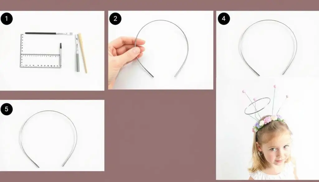 Proces wykonywania aureoli anioła z drucika krok po kroku Proces wykonywania aureoli anioła z drucika krok po kroku