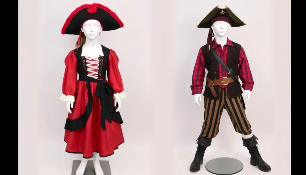 Różne warianty stroju piratki dla dziewczynki