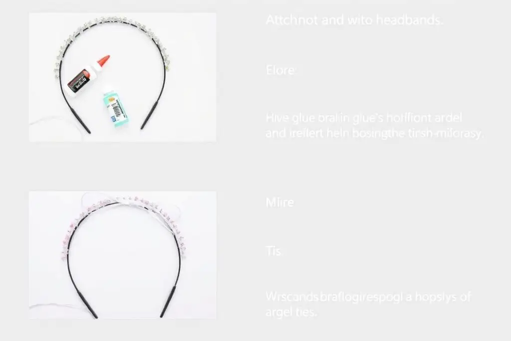 Sposoby mocowania aureoli anioła na opasce Sposoby mocowania aureoli anioła na opasce