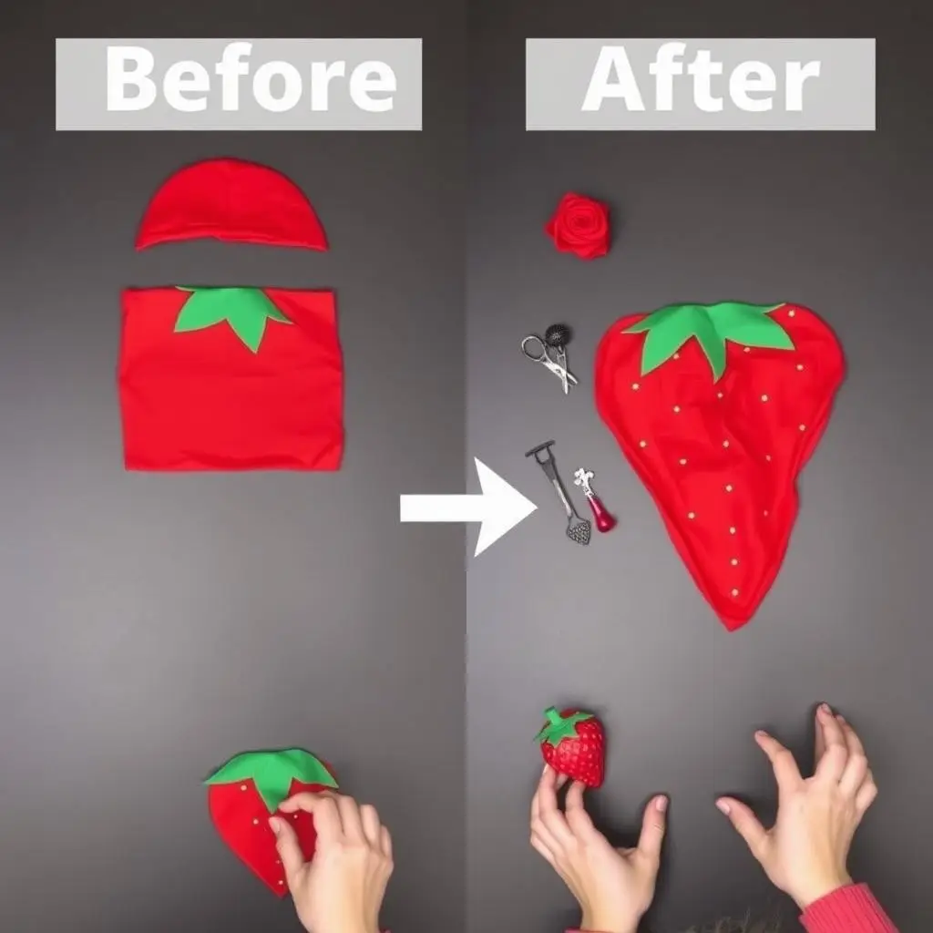 Transformacja kostiumu - pokazanie jak jeden strój może być przekształcony w inny