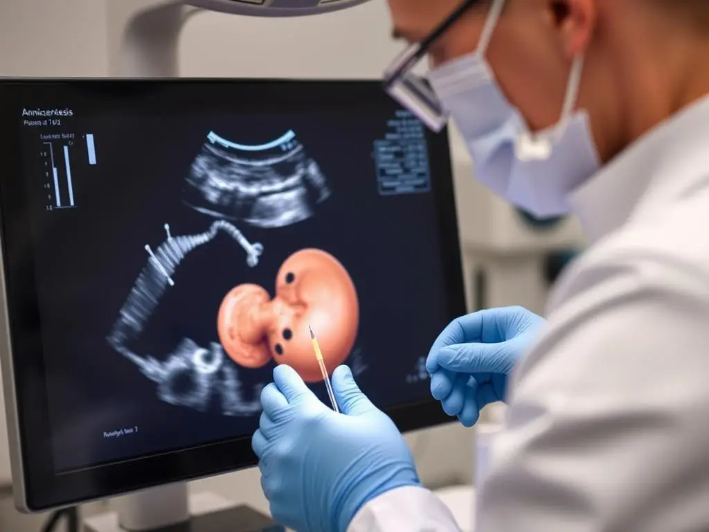 Procedura amniopunkcji do badania genetycznego płodu