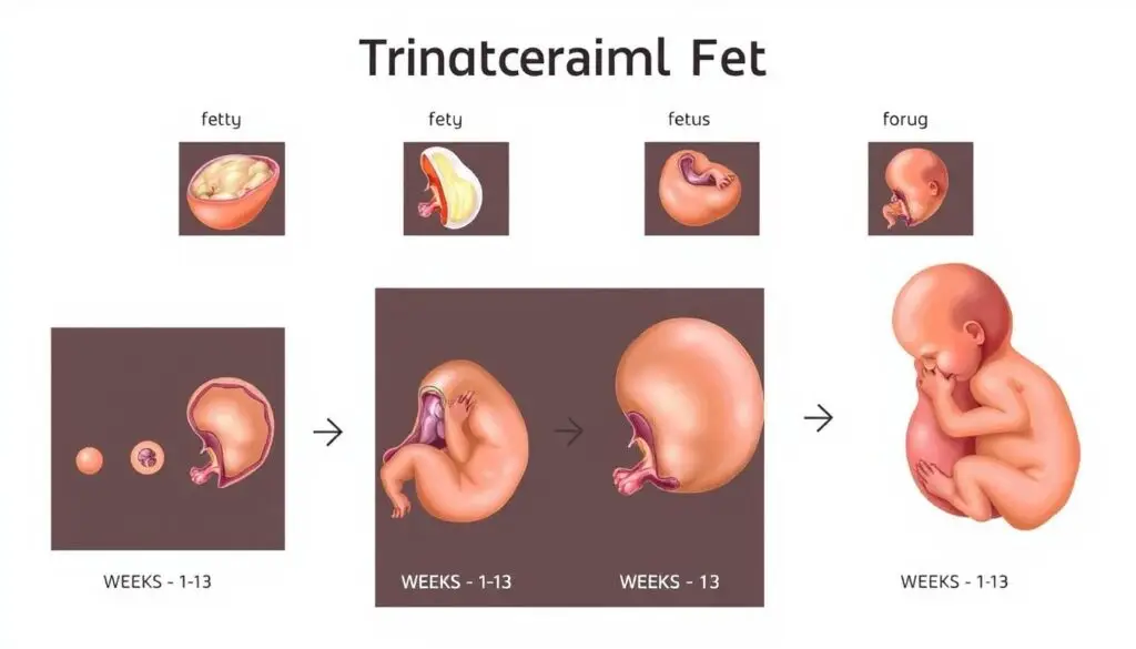 Rozwój płodu w pierwszym trymestrze ciąży - od zarodka do ukształtowanego płodu