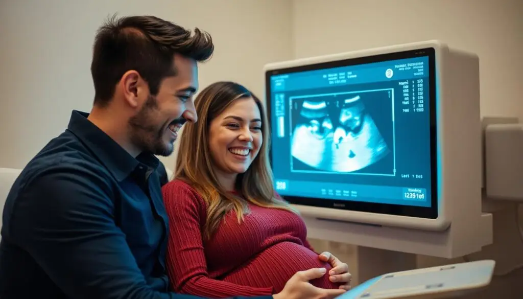 Szczęśliwi przyszli rodzice po poznaniu płci dziecka