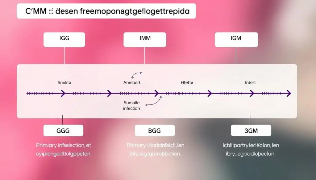 Schemat przedstawiający interpretację wyników badań serologicznych w kierunku CMV w ciąży
