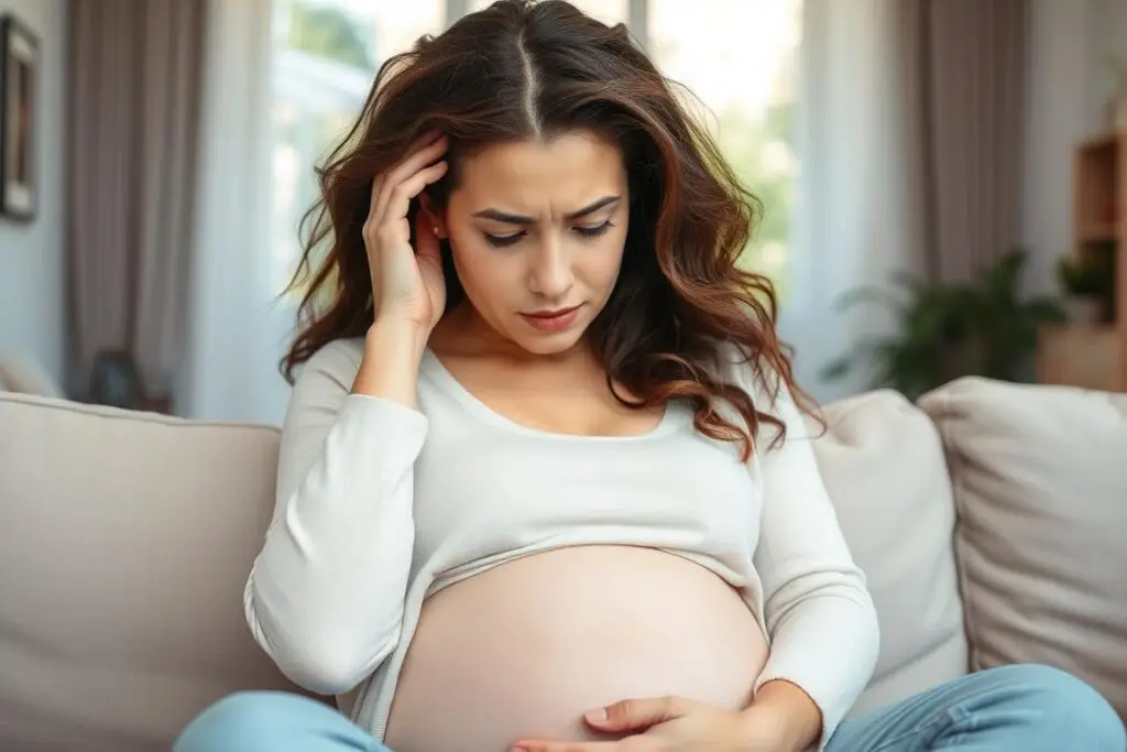 Kobieta w ciąży odczuwająca zmęczenie i osłabienie - typowe objawy anemii