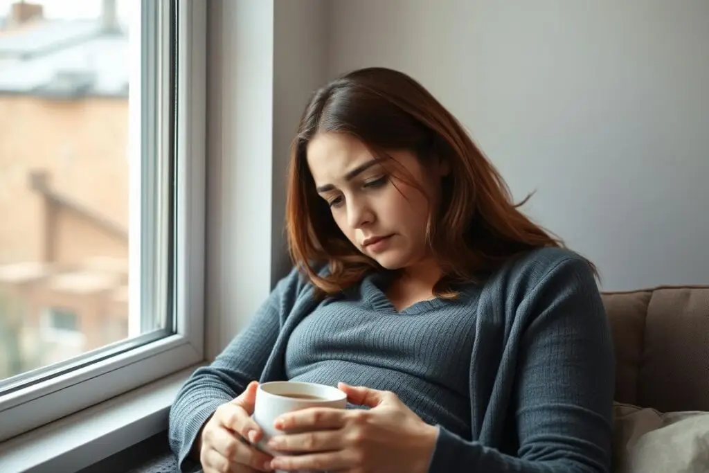 Kobieta w ciąży z objawami osłabienia odporności z powodu niskich limfocytów