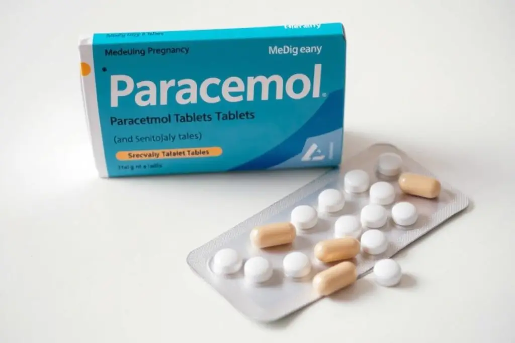 Opakowanie paracetamolu (Apap) - tabletki przeciwbólowe w ciąży