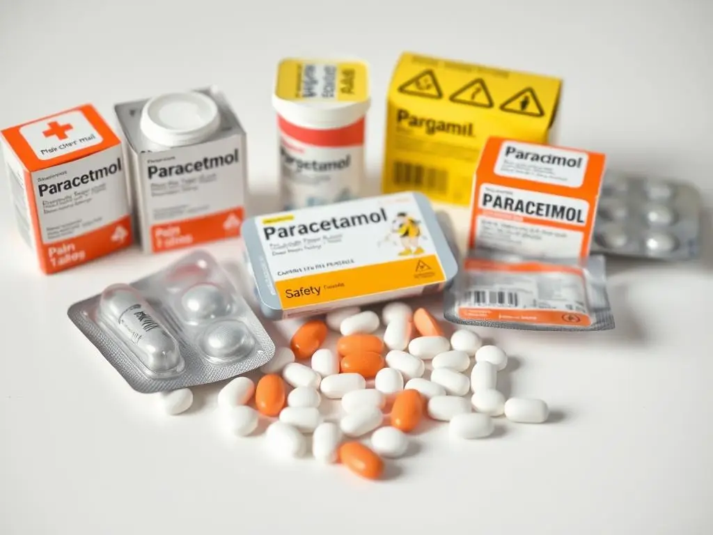 Różne tabletki przeciwbólowe w ciąży z oznaczeniami bezpieczeństwa