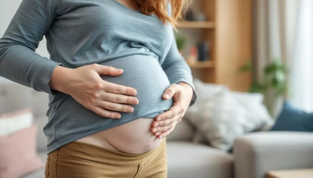 Kobieta w ciąży z objawami infekcji układu moczowego - dyskomfort podczas oddawania moczu