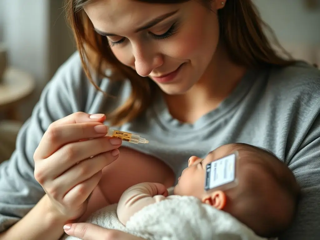 Matka karmiąca piersią dziecko podczas przyjmowania leków na tarczycę