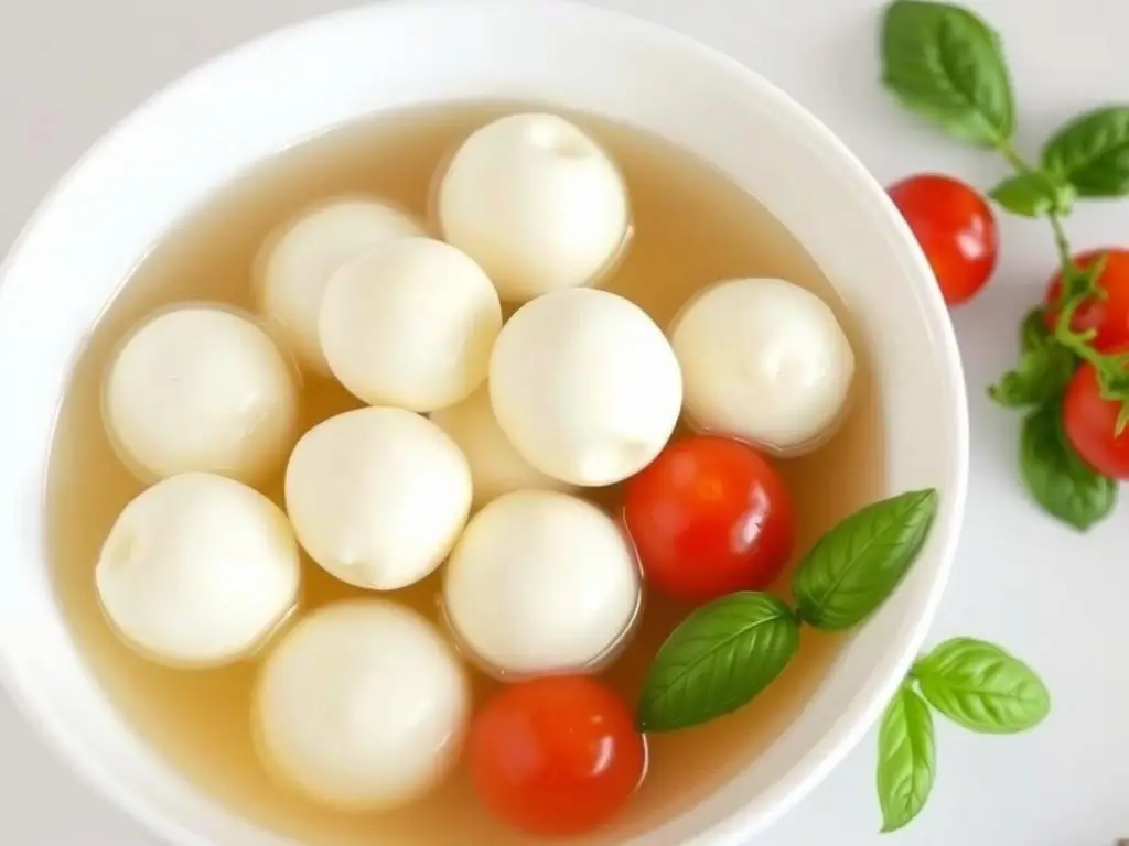 Świeża mozzarella w zalewie - bezpieczny ser w ciąży
